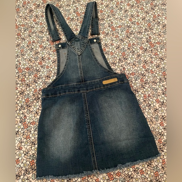 Girls Denim Overall Dress by True Craft-very good condition-Size 6x - Picture 5 of 14